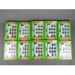 Subbuteo - A squad of 10 boxed Subbuteo football teams both Club and National sides.