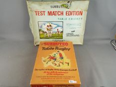 Subbuteo - A Table Rugby International Edition and Table Cricket Test Match Edition,