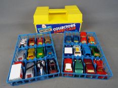 Matchbox - A Matchbox CC24 Collectors Carry Case holding two trays containing a total of 24