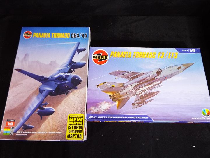 Airfix - Two boxed 1:48 scale model kits comprising # 08105 Panavia Tornado GR4/4A and # 09175