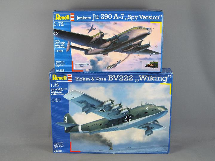 Revell -Two boxed 1:72 scale plastic model kits by Revell.