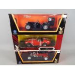 Road Signatures Collection - three diecast 1:18 scale models, 1947 MG TC Midget,
