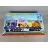 Italeri Scania model kit with cool fruits trailer Scale 1:24 model kit No 799.