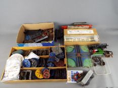 Meccano, Hornby Dublo - A good quantity of vintage Meccano and Hornby Dublo parts and accessories.