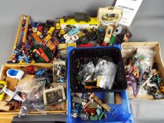 Corgi, Minic, Britains, Solido, Others - A mixed collection of unboxed diecast vehicles,