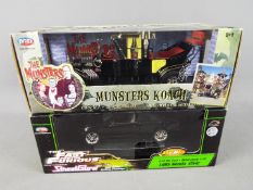 Joy Ride - two 1:18 scale die cast models, 'Munsters Koach' and 'The Fastr and the Furious',