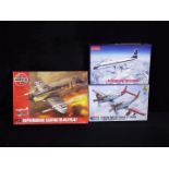 Airfix, Monogram, Roden - Three boxed plastic model kits in various scales.