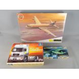 Three boxed model kits to include a 1:72 scale Airfix # A12050 BAe Nimrod,