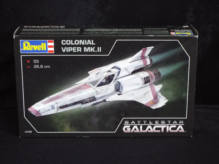 Revell - A boxed Revell 'Battlestar Galactica' plastic model kit of a 'Colonial Viper Mk.II'.