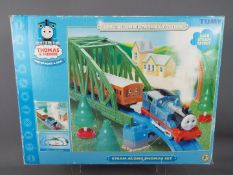A boxed Thomas & Friends 'Steam Along Thomas' set, unchecked for completeness.