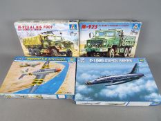Trumpeter, Italeri - Four model kits in 1:48 and 1:35 scales to include Wyvern S4,
