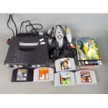 Nintendo - An unboxed Ninendeo 64 Games Console, with power supply console,