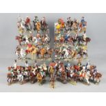 Del Prado - A legion of 42 unboxed mounted soldiers from various historical periods by Del Prado.