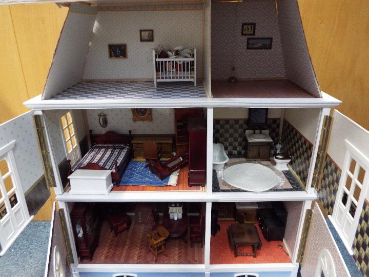 A three storey doll's house, with various good quality furniture, - Bild 3 aus 7