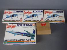 A collection of Captain Scarlet plastic models, easy to assemble - Supersonic Transport Plane,