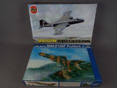 Airfix, Trumpeter - Two model kits of aeroplanes comprising 1:48 scale English Electric Canberra B.