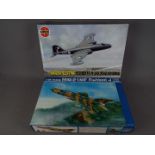 Airfix, Trumpeter - Two model kits of aeroplanes comprising 1:48 scale English Electric Canberra B.