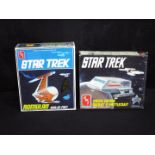 AMT,Ertl, Star Trek - Two boxed 'Star Trek' plastic model kits by AMT Ertl.