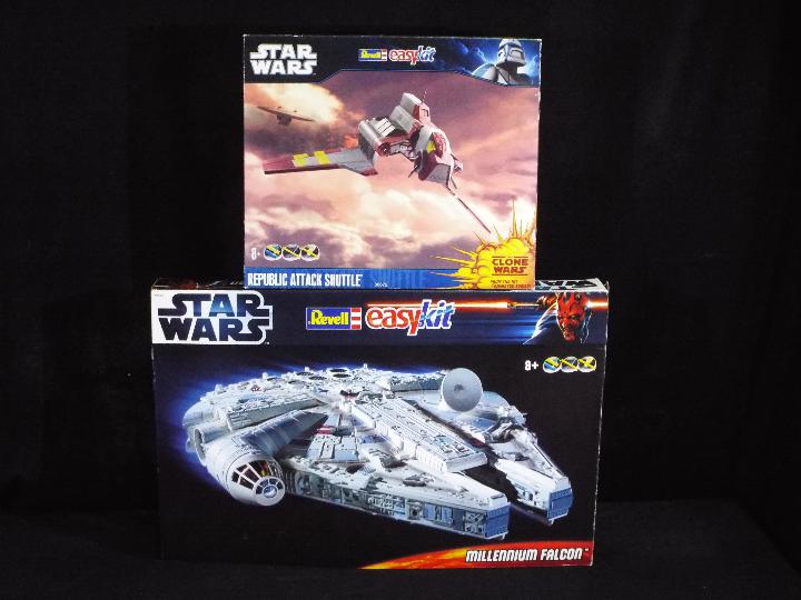 Revell -Two boxed Revell Star Wars Easykit plastic model kits.