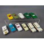 Matchbox, Lesney - An unboxed group of 11 Matchbox / Lesney Regular Wheel diecast vehicles.