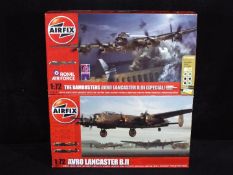 Airfix - Two boxed 1:72 Avro Lancaster plastic models kits by Airfix.