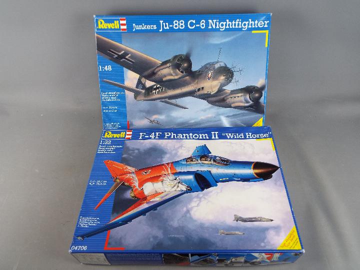 2 Revell Boxed Plastic Model Kits in various scales.