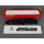 Hornby - A boxed Hornby OO gauge R350 Class A4 4-6-2 steam locomotive and tender, Op.No.