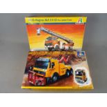 Italeri - Two boxed 1:24 scale model kits comprising # 3808 Mercedes-Benz Wrecker Truck and