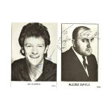 COMEDY - JIM DAVIDSON & ALEXEI SAYLE HAND SIGNED PHOTOS