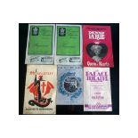 MANCHESTER THEATRE PROGRAMMES X 6