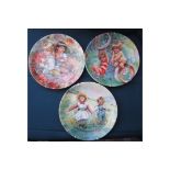 WEDGEWOOD LIMITED EDITION PLATES MARY VICKERS 1980'S