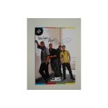 JLS SIGNED POSTCARD