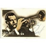 MUSIC - EDDIE CALVERT HAND SIGNED PHOTOGRAPH