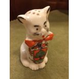 CARLTON CHINA CRESTED WARE CAT PEPPERETTE COLWYN BAY