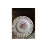 ROYAL CROWN DERBY HAND PAINTED PLATE