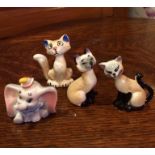 MIXED LOT OF 4 WADE WHIMSIES DISNEY DUMBO AND OTHERS