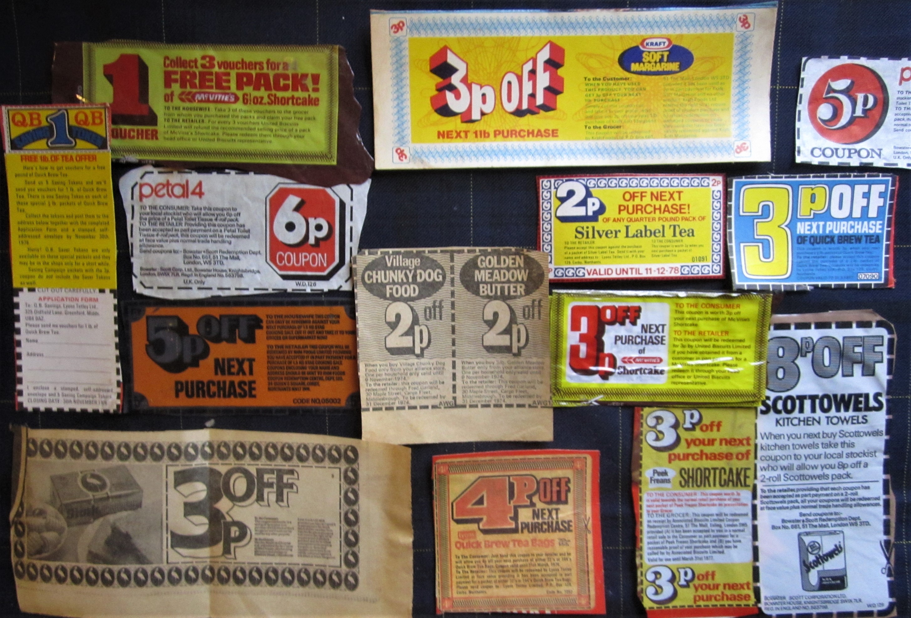 FOOD AND BEVERAGE - 1970'S MONEY OFF COUPONS