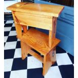 2 X PINE MID CENTURY CHILDS STOOLS