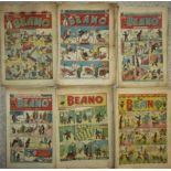 COMICS - BEANO 1946 - 1956 X 89. INCLUDES 1947 & 49 CHRISTMAS EDITIONS