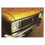 MOTORING - RENAULT 1974 CAR BROCHURE