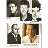 COMEDY - HAND SIGNED PHOTOGRAPHS CHRIS BARRIE ALEXEI SAYLE JOHN SESSIONS ETC