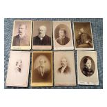 VICTORIAN CABINET PHOTOGRAPHS X 8