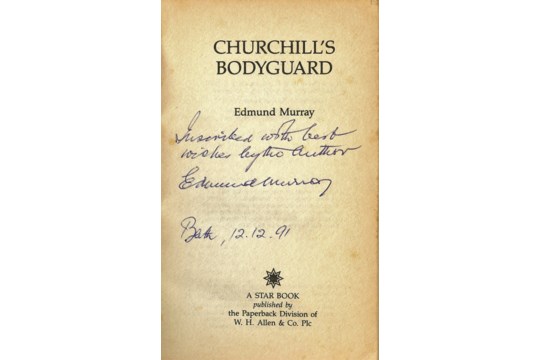 BOOK - HAND SIGNED CHURCHILL'S BODYGUARD BY EDMUND MURRAY - Image 2 of 2