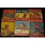 COMICS - KIT CARSON. ROBIN HOOD & BUCK JONES. COWBOY COMICS