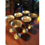 SET OF 6 EPNS LIQUOR GOBLETS