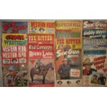 COMICS - UK WESTERNS X 17 TEX RITTER. GABBY HAYES. ROD CAMERON ETC