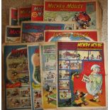 COMICS - MICKEY MOUSE WEEKLY 1946 - 1952 X 13
