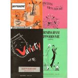 THEATRE PROGAMMES - BIRMINGHAM HIPPODROME X 4. 1951-1957