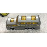 SMALL COLLECTION OF VINTAGE DINKY TOYS - GREYHOUND COACH, BUS, FIRE ENGINE, TOW TRUCK
