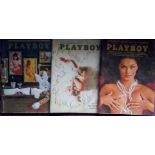 PLAYBOY MAGAZINES - 1970 X 3